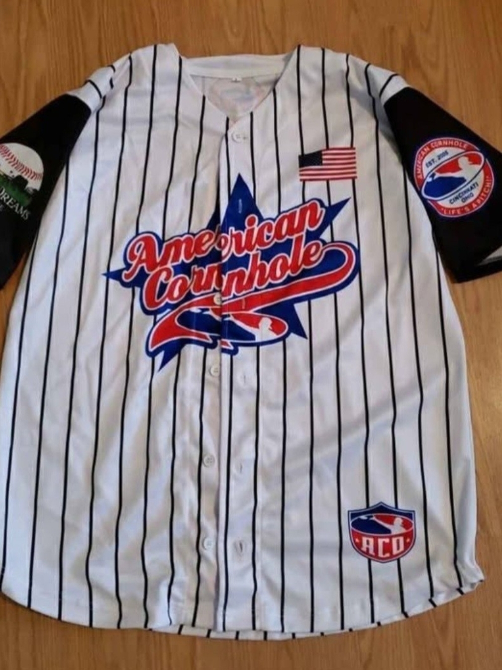 Field Of Dreams Dyersville Iowa American Cornhole Jersey Size Large